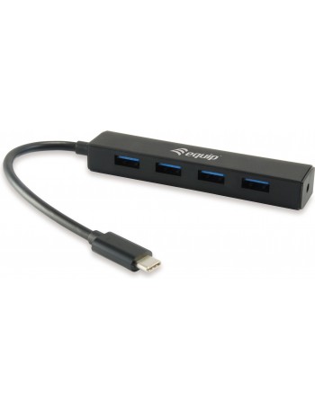 Equip 128954 hub de interface USB 3.2 Gen 1 (3.1 Gen 1) Type-C 5000 Mbit s Preto