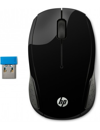 HP 200 rato RF Wireless Óptico 1000 DPI Ambidestro