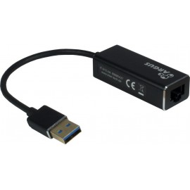 Inter-Tech ARGUS IT-810 USB 3.0 RJ-45 Preto