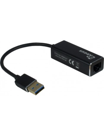 Inter-Tech ARGUS IT-810 USB 3.0 RJ-45 Preto