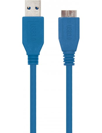 Nanocable 10.01.1101-BL cabo USB 1 m 3.2 Gen 1 (3.1 Gen 1) USB A Micro-USB B Azul