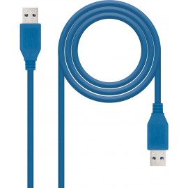 Nanocable 10.01.1001-BL cabo USB 1 m 3.2 Gen 1 (3.1 Gen 1) USB A Azul