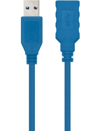 Nanocable 10.01.0901-BL cabo USB 1 m 3.2 Gen 1 (3.1 Gen 1) USB A Azul