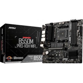 MSI B550M PRO-VDH WIFI Socket AM4 Micro ATX AMD B550