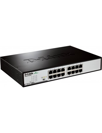 D-Link DGS-1016D E switch de rede Não-gerido Preto, Metálico