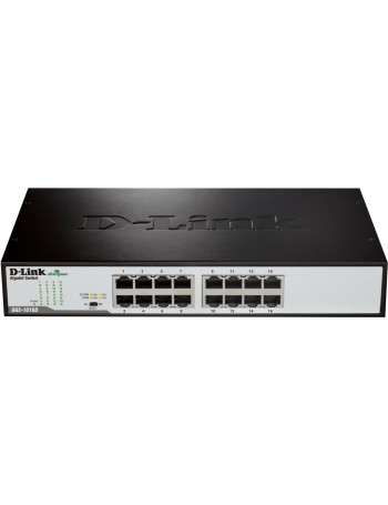 D-Link DGS-1016D E switch de rede Não-gerido Preto, Metálico