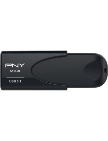 PNY Attache 4 unidade de memória USB 512 GB USB Type-A 3.2 Gen 1 (3.1 Gen 1) Preto