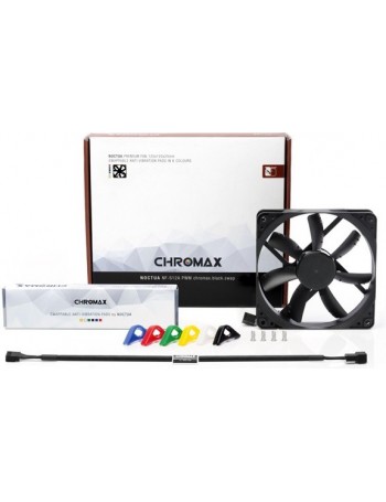 Noctua NF-S12A PWM chromax.black.swap Pasta de computador Ventoinha 12 cm Preto