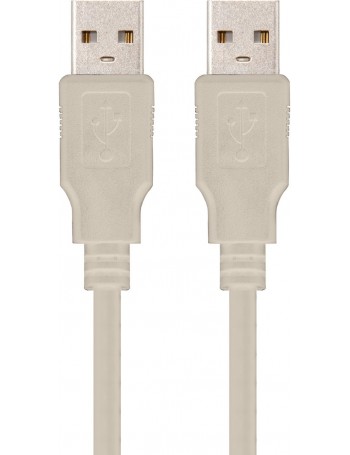 Nanocable 10.01.0302 cabo USB 1 m 2.0 USB A Bege