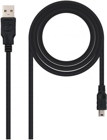 Nanocable 10.01.0400 cabo USB 0,5 m 2.0 USB A Mini-USB B Preto