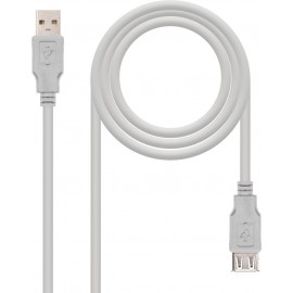 Nanocable 10.01.0203 cabo USB 1,8 m 2.0 USB A Bege