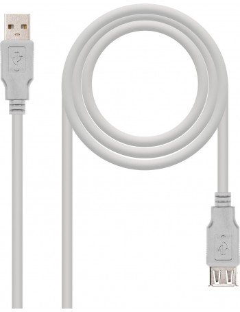 Nanocable 10.01.0203 cabo USB 1,8 m 2.0 USB A Bege