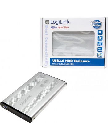 LogiLink UA0106A Caixa para Discos Rígidos 2.5" Prateado Energia por USB