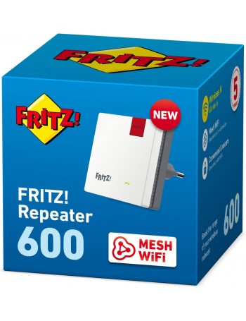 AVM FRITZ REPEATER 600 600 Mbit s Repetidor de rede Branco