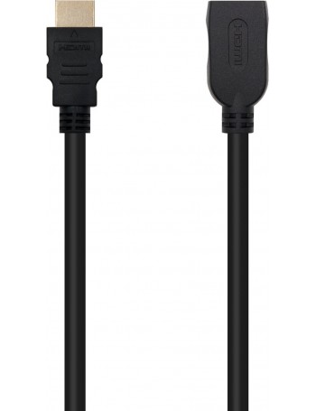 Nanocable HDMI, 1m cabo HDMI HDMI Type A (Standard) Preto