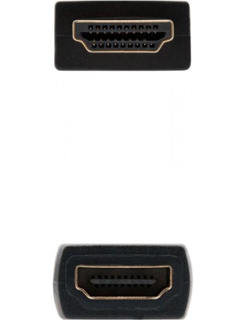 Nanocable HDMI, 1m cabo HDMI HDMI Type A (Standard) Preto