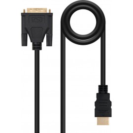 Nanocable HDMI - DVI, 3m DVI A Preto