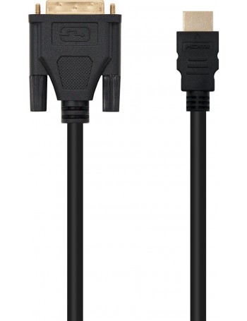 Nanocable HDMI - DVI, 3m DVI A Preto