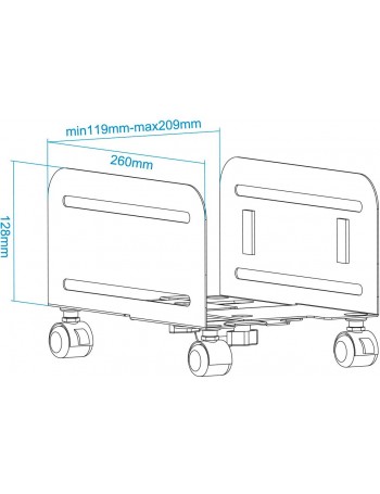 TooQ UMCS0004-B suporte para CPU Suporte de CPU Preto