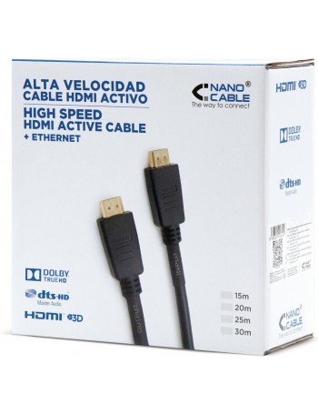 Nanocable 10.15.1815 cabo HDMI 15 m HDMI Type A (Standard) Preto