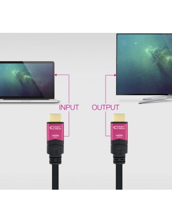 Nanocable 10.15.3730 cabo HDMI 30 m HDMI Type A (Standard) Preto, Rosa