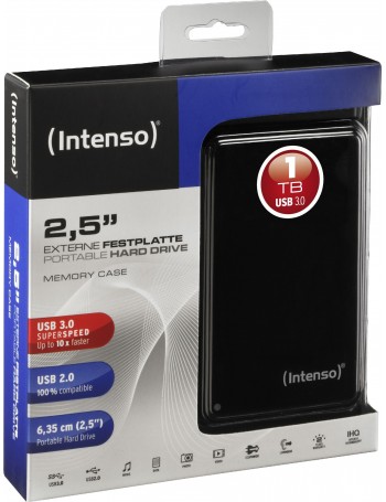 Intenso Memory Case 2.5" USB 3.0, 1TB disco externo 1024 GB Preto