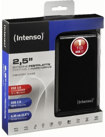 Intenso Memory Case 2.5" USB 3.0, 1TB disco externo 1024 GB Preto