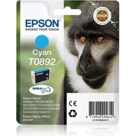 Epson Monkey Tinteiro Cyan T0892 Tinta DURABrite Ultra (c alarme RF+AM)