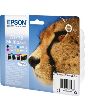 Epson T0715 Original Preto, Ciano, Magenta, Amarelo 1 unidade(s)