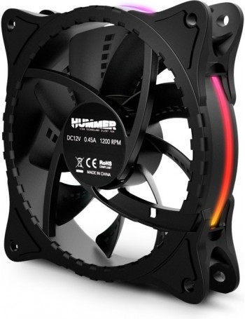 NOX NXHUMMERXFAN ventoinha para PC Caixa de computador Refrigerador 12 cm Preto