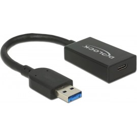 DeLOCK 65698 cabo USB 0,15 m 3.2 Gen 2 (3.1 Gen 2) USB A USB C Preto