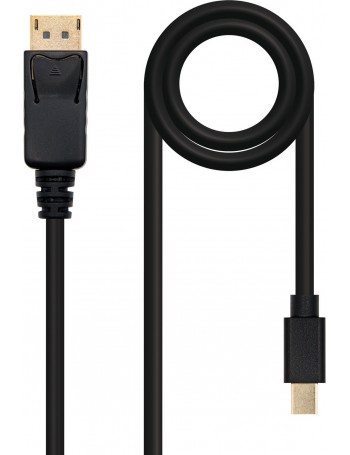 Nanocable DisplayPort, 3m Mini DisplayPort Preto