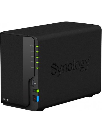 Synology DiskStation DS220+ servidor NAS e de armazenamento J4025 Ethernet LAN Compacto Preto