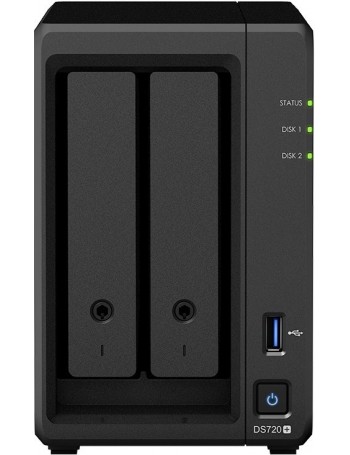 Synology DiskStation DS720+ servidor NAS e de armazenamento J4125 Ethernet LAN PC Preto