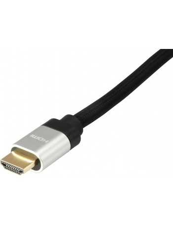 Equip 119382 cabo HDMI 3 m HDMI Type A (Standard) Preto, Prateado