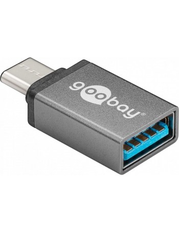 Goobay 56621 cabo de interface adaptador de género USB-C USB 3.0 female (Type A) Cinzento