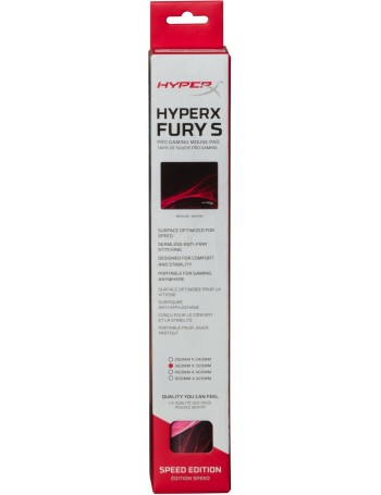 HyperX FURY S Speed Edition Pro Gaming Preto, Vermelho Tapete Gaming