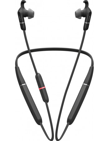 Jabra Evolve 65e MS & Link 370 Auscultadores Fita de pescoço Preto