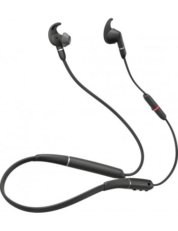 Jabra Evolve 65e MS & Link 370 Auscultadores Fita de pescoço Preto