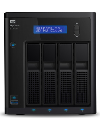 Western Digital My Cloud EX4100 Armada 388 Ethernet LAN PC Preto NAS