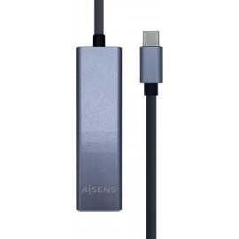 AISENS A109-0396 hub de interface USB 3.2 Gen 1 (3.1 Gen 1) Type-C Cinzento