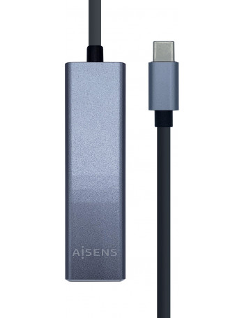 AISENS A109-0396 hub de interface USB 3.2 Gen 1 (3.1 Gen 1) Type-C Cinzento