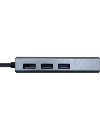 AISENS A109-0396 hub de interface USB 3.2 Gen 1 (3.1 Gen 1) Type-C Cinzento