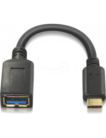 AISENS A107-0062 cabo USB 0,15 m 3.2 Gen 1 (3.1 Gen 1) USB C USB A Preto