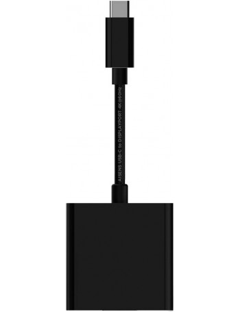 AISENS A109-0345 adaptador de cabo de vídeo 0,15 m DisplayPort USB Type-C Preto