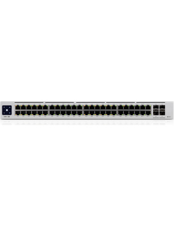 Ubiquiti Networks UniFi Pro 48-Port PoE Gerido L2 L3 Gigabit Ethernet (10 100 1000) Prateado 1U Power over Ethernet (PoE)