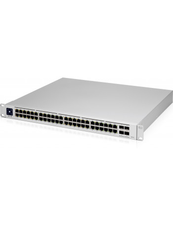Ubiquiti Networks UniFi Pro 48-Port PoE Gerido L2 L3 Gigabit Ethernet (10 100 1000) Prateado 1U Power over Ethernet (PoE)
