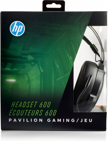 HP Pavilion Gaming 600 Auscultadores Fita de cabeça Preto, Verde