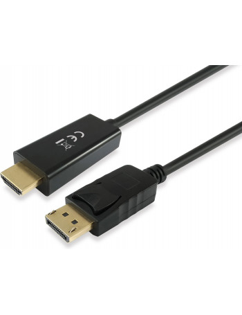 Equip 119390 adaptador de cabo de vídeo 2 m DisplayPort HDMI Preto