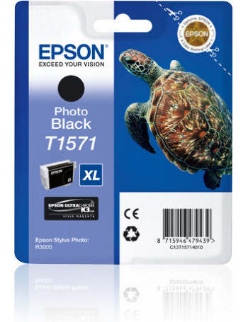 Epson Turtle Tinteiro T1571 Preto Foto Tinta UltraChrome K3